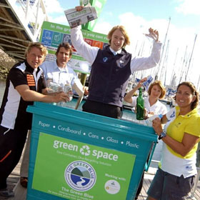 Dee helps launch a recycling campaign Dee helps launch a recycling campaign