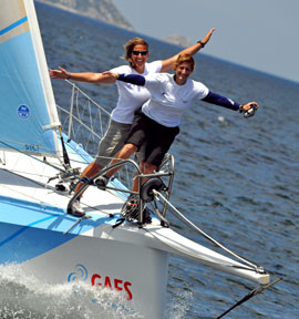 Dee Caffari and Anna Corbella