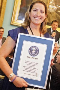 Dee Caffari - Guiness World Record Certificate