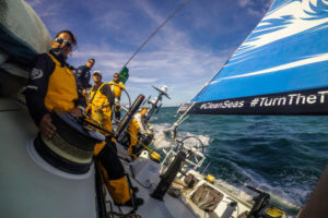 Leg Zero, Rolex Fastnet Race: DCIM148_VIRBVIRB0137- on board xx, . Photo by Jen Edney/Volvo Ocean Race. 06August, 2017