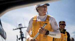 Leg Zero, on board Turn the Tide on Plastic before the Prologue. Photo by Jeremie Lecaudey/Volvo Ocean Race. 14 September, 2017