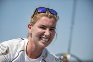 Leg Zero, training on board Turn the Tide on Plastic. Photo by Jeremie Lecaudey/Volvo Ocean Race. 07 September, 2017