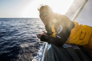 Leg 01, Alicante to Lisbon, day xx, on board Turn the Tide on Plastic. Photo by Jen Edney/Volvo Ocean Race. 25 October, 2017